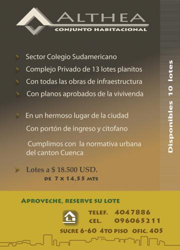 AHORRA DINERO CON LA LOTIZACION ALTHEA