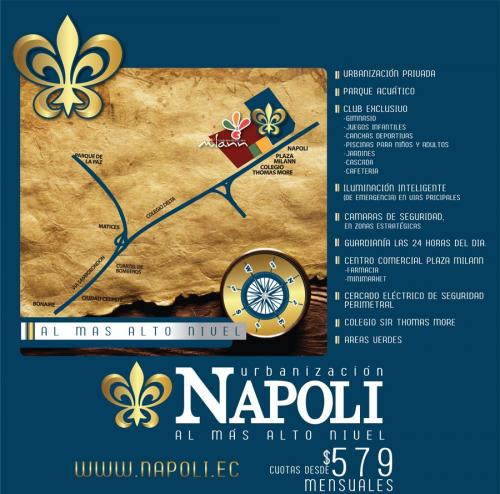 Urb NAPOLI, al más alto nivel (Junto al futuro centro comercial mas grande de Sudamérica)	