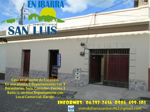 CASA EN IBARRA SECTOR CARANQUI
