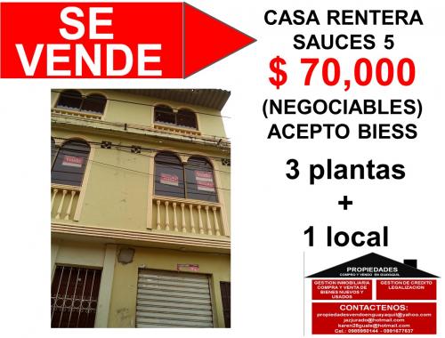 VENDO CASA EN SAUCES 5