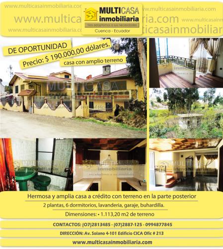 Multicasa vende amplia casa con terreno incluido (Ricaurte)