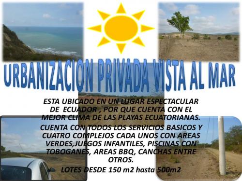 Lindos Terrenos  de venta en puerto cayo - manta 