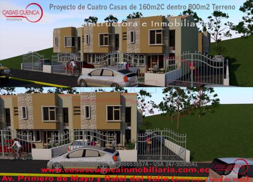CASASCUENCA EDIFICA Y VENDE 4 CASAS MODERNAS DE 160M2C