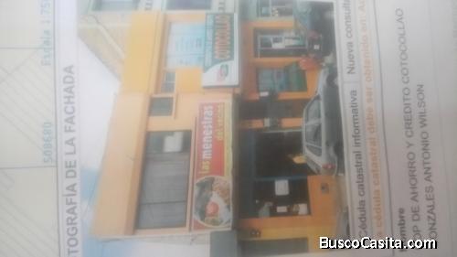 Vendo una propiedad con local, departamento y patio