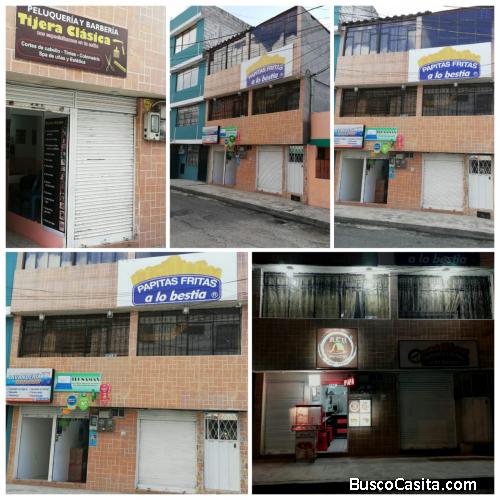 VENDO CASA CON TRES LOCALES COMERCIALES MUY RENTABLE CALLE J SOLANDA 