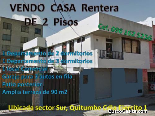 VENDO CASA Rentera Independiente