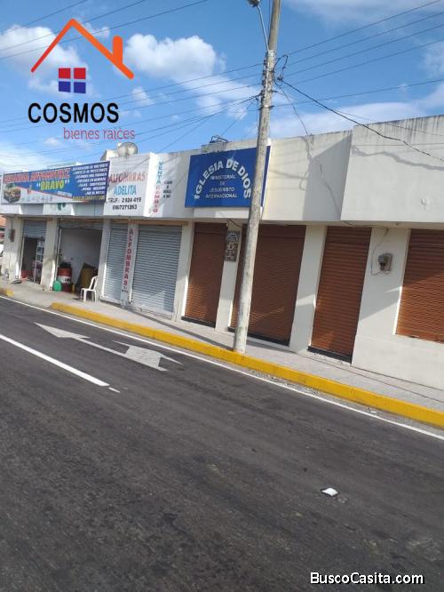 Se vende en Otavalo 6 locales comerciales en panamericana zona comercial de alta plusvalía