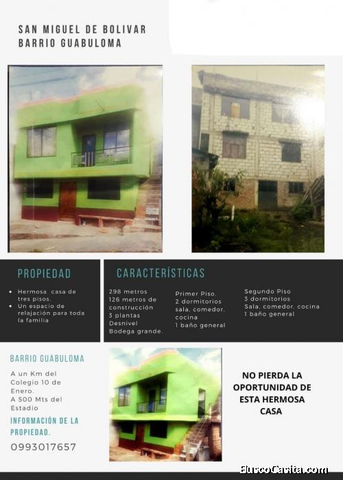 VENTA CASA EN SAN MIGUEL 