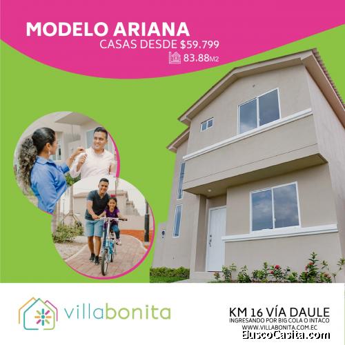 Adquiere tu casa con $500  en Villa bonita
