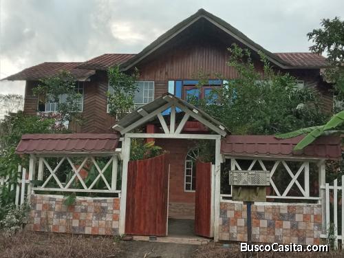 de oportunidad hermosa casa madera cemento 