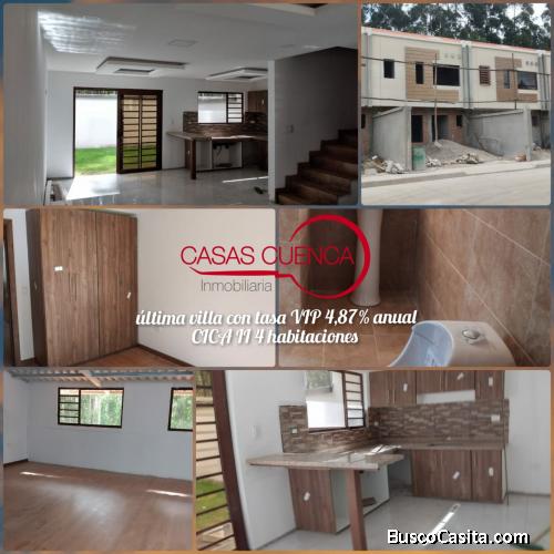 ÚLTIMA VILLA con A. verde, tasa VIP en CICA II