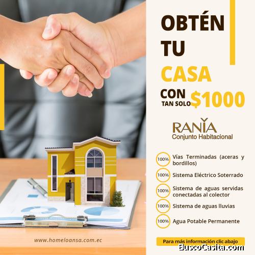 ¡Últimas casas en Rania - Manta!