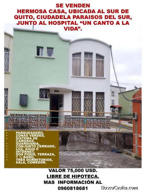 HERMOSA CASA NE VENTA EN QUITUMBE