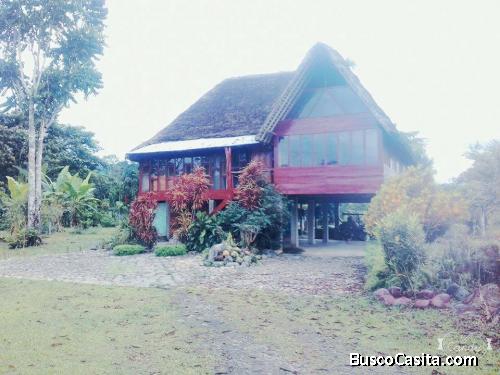 de oportunidad  se vende 2 hectáreas y media y una hermosa cabaña 