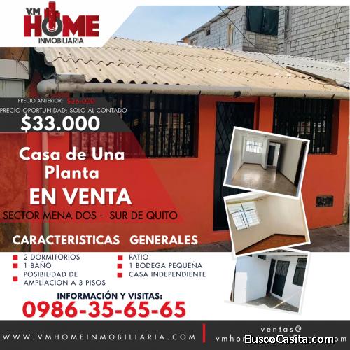 Venta de Casa Con Proyección Sector Mena Dos