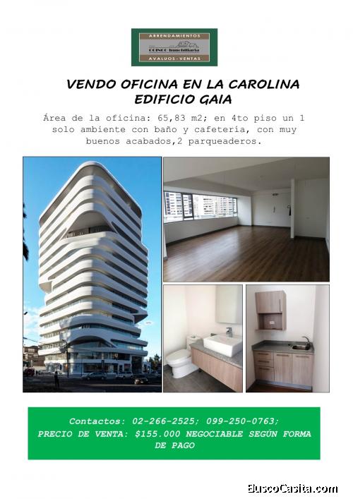 VENDO OFICINA EN LA CAROLINA EDIFICIO GAIA