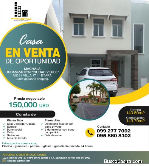 VENTA DE CASA