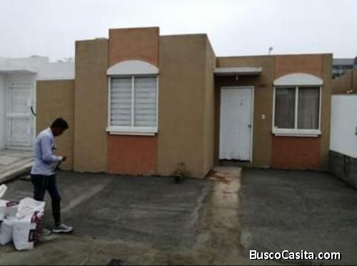 Casa de una planta con. Losa