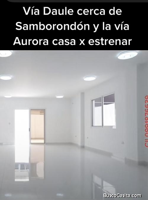 Vendo casa por estrenar urb privada vía daule