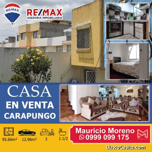 CASA EN VENTA EN CARAPUNGO
