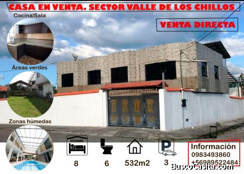 VENTA DE HERMOSA CASA EN VALLE DE LOS CHILLOS 