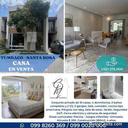 CASA EN VENTA TUMBACO SANTA ROSA