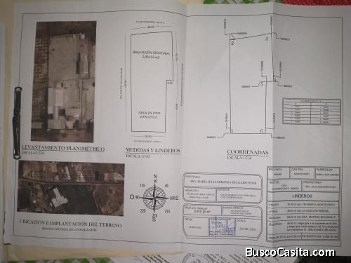 Casa con terreno grande 