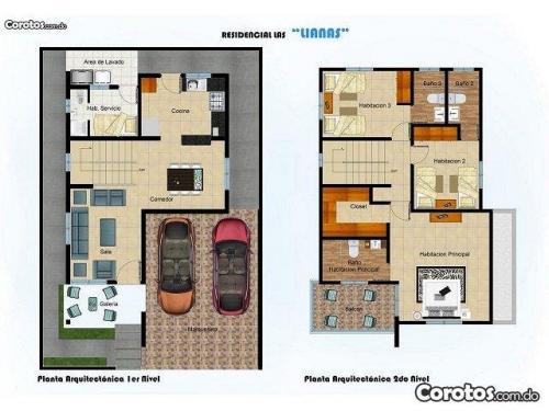 Excelente proyecto de casas, LIANAS 3 habitaciones