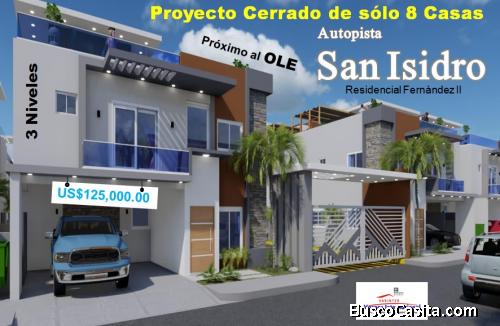 PROYECTO DE CASAS A SOLO  3 MINUTOS DEL OLE, AUT. SAN ISIDRO