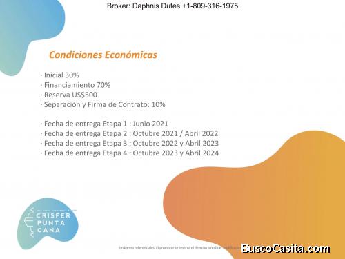 Oportunidad Apartamento 3 HABS para vivir  Bavaro CRISFER