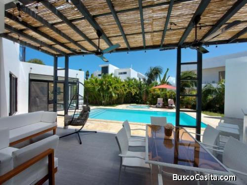 Venta De Exclusiva  Villa Amueblada  En Sosua,rep Dom