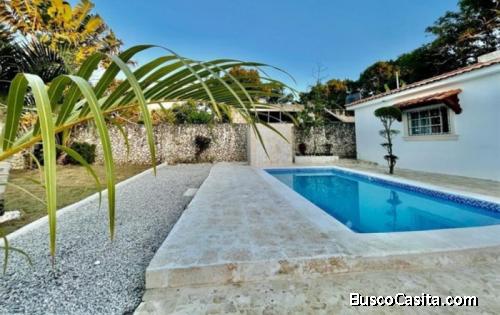 Venta De Villa  Amueblada En Rio San Juan
