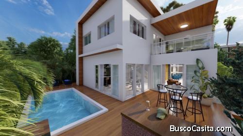 Villa Con Pisina En Bavaro, Con Club De Playa; Idi: 138089