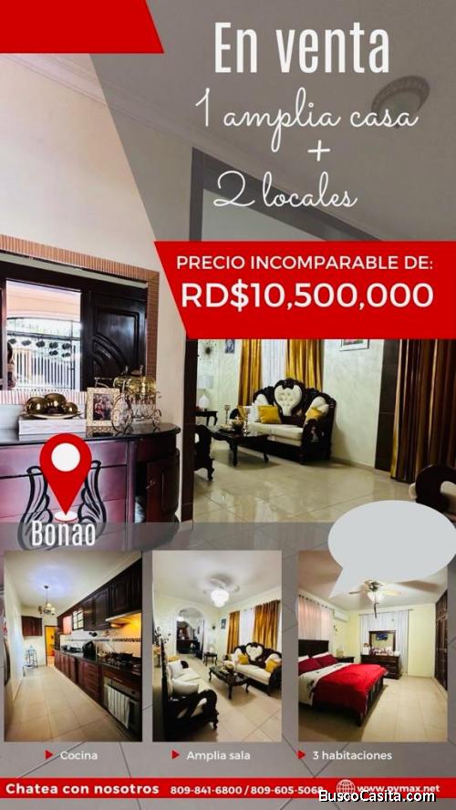 CASA DE VENTA EN BONAO