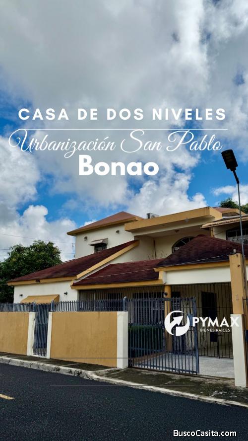 CASA CON APARTAMENTO DE VENTA EN BONAO